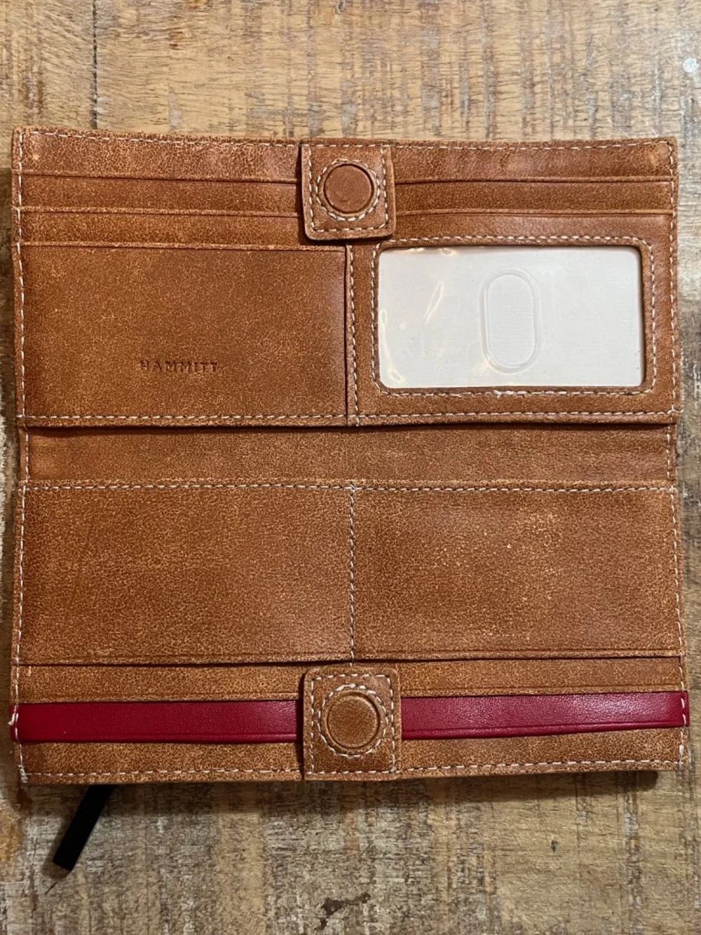 Hammitt 110 North Bifold Wallet | Hermosa Saddle/Gunmetal